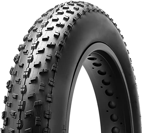 MOHEGIA Fat Bike Tire: 26 x 4.0 inch Folding Replacement Fat MTB Tire for Wide Mountain Snow Bicycle & Trike with Street or Trail Riding