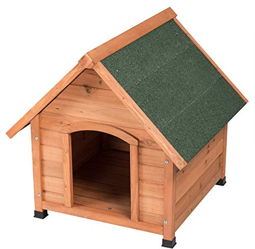 Outdoor Pet House Wood Dog Kennel Cage House Outdoor Weatherproof Light Brown Cat Nest Tent Shelter 76x76x72cm Pets Products