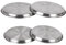 4 Pcs SUL Hob Cover Set Stove Plate Cooker Top Burner Protector Silver Kit Home Kitchen Tools & Accessories Restaurants CANTEENS Safety Worktop Savers