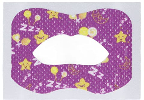 Cinta Bucal para Dormir 30 Unidades, Tiras para Dormir para Niños, Tiras Bucales para Dormir, Dispositivos Antirronquidos Suaves Avanzados para Respirar Menos por la Boca, Cinta para Dormir(Púrpura)
