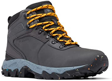 Columbia NEWTON RIDGE WATERPROOF OMNI-HEAT II Chaussures Montantes De Randonnée Et Trekking imperméables Homme, Gris (Dark Grey x Raw Honey), 46 EU