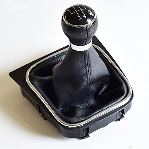 KROREN Levier Vitesse pour VW pour Golf 6 pour MK6 pour Jetta 5 pour Golf 5 pour MK5 5-6 Vitesses pommeau de Levier de Vitesse de Voiture Levier Main Bal Bouton décalage Voiture (Color : 5 Speed)