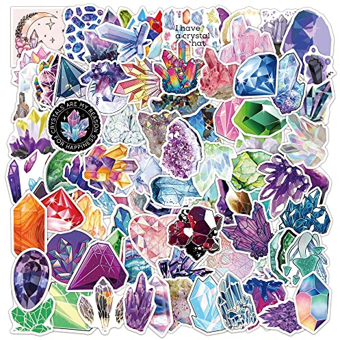 Molain 100Pcs Crystal Stickers, Gifts for Kids Teen Adults, Lovely Waterproof Vinyl Decals for Laptop Water Bottles Skateboards Bikes Cars Helmet Travel Luggage Guitar Toy Phones Party