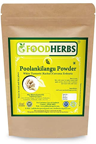 AOZA Foodherbs Poolankilangu/Kachur/White Turmeric Powder 200 gm