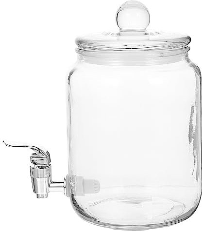 Glas Weinflasche mit Abs Zapfhahn, Dicht Verschließbar
