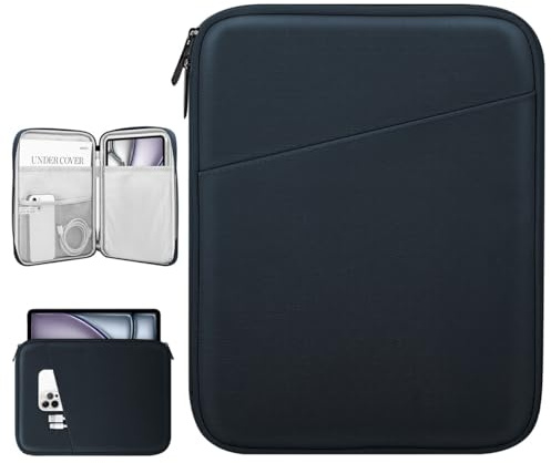 Dadanism 13 Inch Tablet Sleeve Bag Carrying Case for iPad Air 13 M3 M2, iPad Pro 13 M4 2024, i-Pad Pro 12.9, Galaxy Tab S10+ Plus/S9 FE+/S9+ Plus 12.4, reMarkable Paper Pro 11.8, Indigo