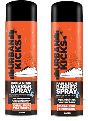 Trainers Rain & Stain Barrier Spray 200ml - DEFENSIVE PROTECTION FOR TRAINERS! by Urban Kicks (2, Rain & Stain Barrier Spray)