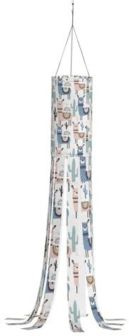 Tropischer Kaktus Tier Lama Druck Windsack Halloween Windsack Flagge Weihnachtsdekoration Outdoor Hängende Dekoration