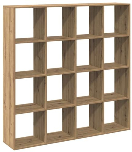 vidaXL Bücherregal Artisan-Eiche 137,5x29x137,5 cm Holzwerkstoff