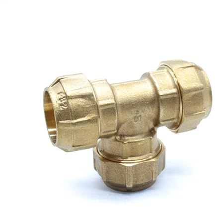 DOJA Barcelona | T hane 20 mm | rörkoppling polyeten 20 mm | Pack 2 | Tee för polyetenslang för trädgård, vattentank, bevattningskran ...