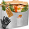 KESSER® Panier à bois de chauffage 90 litres | Sac à bois de cheminée en feutre extra épais | Panier à bois de chauffage pliable avec poignées en bois renforcées | Panier de rangement pour bois