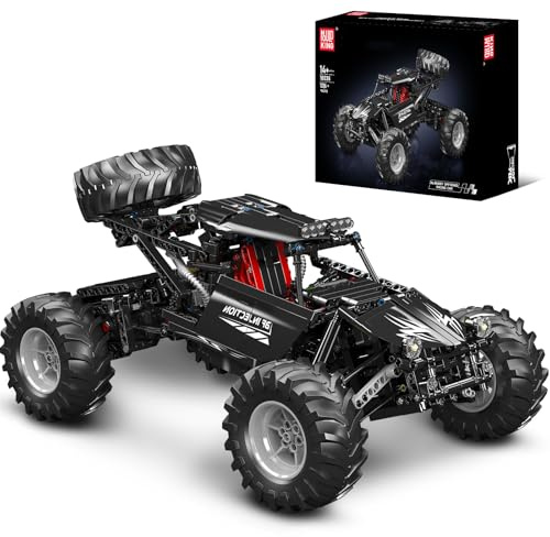Mould King 18038 Ferngesteuert Geländewagen Bausteine Modell, 1016 Teile Technik Kletterfahrzeug Spielzeug Bausatz, Ferngesteuert Offroader Fahrzeuge Bauset mit Fernbedienung und App Dual Control