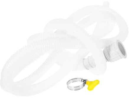 LABRIMP 4m Flexible Air Conditioner Drain Hose Tubing with Corrugated Interface Easy Installation and Leak-resistant for Home Appliances