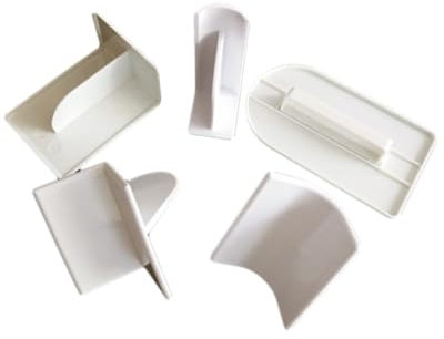 SOIMISS 5piezas Fondant Smoothers para Repostería Alisador De Tartas con Diferentes Ángulos De Abs Seguro para Suavizar y Decorar Pasteles Fondant Pastelería