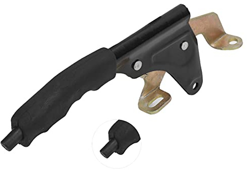 Tbest Leva del freno di parcheggio premium 11,8 pollici Impugnatura in gomma antiscivolo Design multi-livello per ATV UTV Go Kart Veicolo Scooter Quad Costruzione Lega di Acciaio