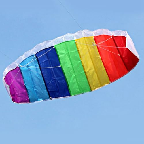 HEEPDD Farbiger Flugdrachen, Drachen mit Doppelleine für Outdoor-Strandspaß mit Erwachsenen und Jugendlichen. Farbiger Flugdrachen, Leichtes Lenkdrachen-Spielzeug für den Außenbereich (1,4 m/55 Zoll)