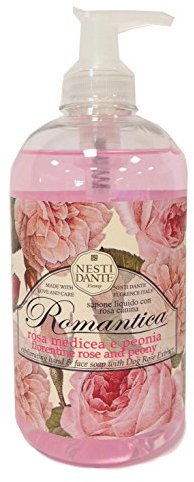 Nesti Dante Romantica Florentine Rose & Peony (Liquid Soap/Flüssigseife 500 ml, Unisex, für alle Hauttypen geeignet) 661208