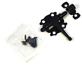 Pestillo de puerta para muebles, cerrojo de puerta, cerrojo de puerta, cerrojo viejo, negro, 40 mm