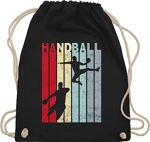 Turnbeutel Rucksack - EM 2026 Trikot Ersatz - Handballspieler Geschenk Handball Geschenke I - Unisize - Schwarz - sporttasche kinder handballbeutel handballer wm 2007 turnsack kinderturnbeutel