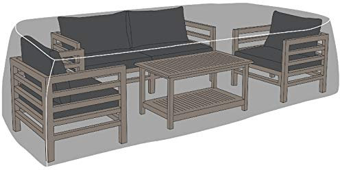 de Vries Premium SCHUTZHAUBE FÜR GARTENMÖBEL - RECHTECKIG - GRÖSSE XL - 320 x 220 x 80 cm