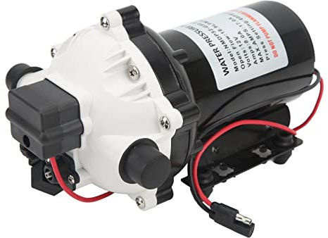 Pompe à membrane auto-amorçante 12V DC 5.0 GPM Pompe à membrane avec arrêt automatique Fusible 15A inclus pour RV RV Yacht