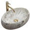 GTM Design Aufsatzwaschbecken Matt Modern Waschbecken ohne Hahnloch - Elegant Aufsatzwaschbecken Oval für Badezimmer und Gäste WC - nur Bad Waschbecken - Modell 5