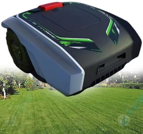 JINGEDD Automatic Robotic Lawn Mower with Bluetooth App, Ultra-Quiet Smart Garden Lawn Mower, Lawn Robot, Path Planning, Weatherproof, Automatic Charging, for Lawn/Garden,1500m²