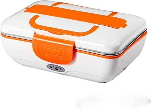 ZLJSHZS Scaldavivande Elettrico, 2 in 1 per Camion per Auto e Lunchbox per la casa Scaldavivande Portatile Riscaldatore per Bento Box 3 Scomparti