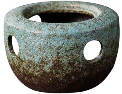 Garneck Tea Pots Ceramic Teapot Warmer Tea Heater Tool Retro Teapot Stove Base for Home