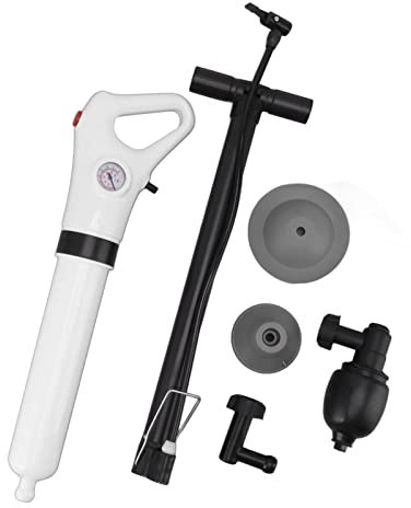 ANKROYU Electric Toilet Plunger, ABS Drain Dredger Manual Dredging Tool, Toilet Drain Dredger, Bathroom Toilet Dredging Tool for Bathroom Plumbing