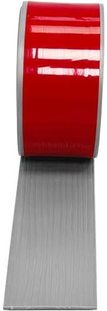 PVC Selbstklebend Abdeckleiste Übergangsprofil Wasserdicht Selbstklebend Breit Vinyl Übergang Sschiene,Boden-Leiste Zum Vinyl Übergangs-für Fußböden,Ungelochte Abdeckleiste (Grey, 2m*5cm)