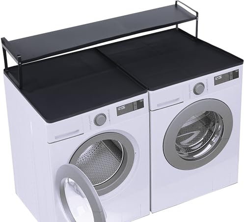 BALAPET Washer and Dryer Countertop with Non-Slip and Laundry Room Shelf Mat Universal Front Load Washer and Dryer Countertop Kit with Storage Space for Laundry Room Organization(27.6x8.6x7in)