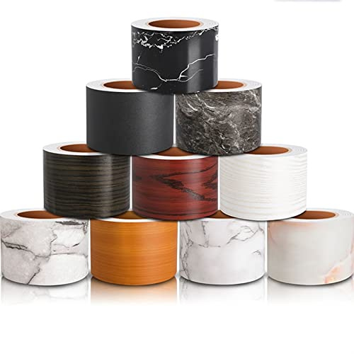 10m Tapetenbordüre, Selbstklebende Bordüre Tapete, PVC Wasserdichte Tapete Bordüre Dekoration, Türrahmen Wandkantenschutz Home Wanddekoration for Wohnzimmer Badezimmer Küche Fliesen(M,5cm(W)X10m(L))