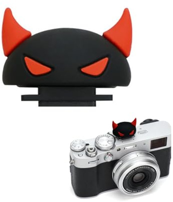 SGERUFZ Couvre-Griffe pour Appareil Photo, Cache Griffe, Compatible avec Cano EOS Niko Panasoni Olymp Fuj X (Petite Forme Diabolique)