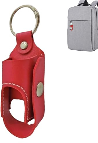 Inhalator Nyckelring Hållare, Läder Inhalator Fodral Bärbar förvaringsväska | Robust konstruktionsinhalatorväska för affärsresor, , skola, camping, resor