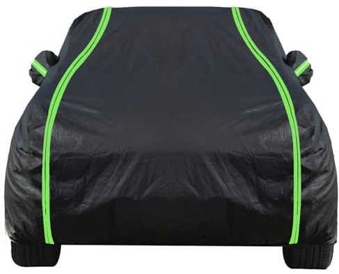 Autoabdeckung Stoff für Jeep Compass II 2017-2021 SUV, Oxford-Stoff Autoplane, Hagelschutz, Regenschutz, UV-Schutz, mit winddichtem Seil und Passwortsperre