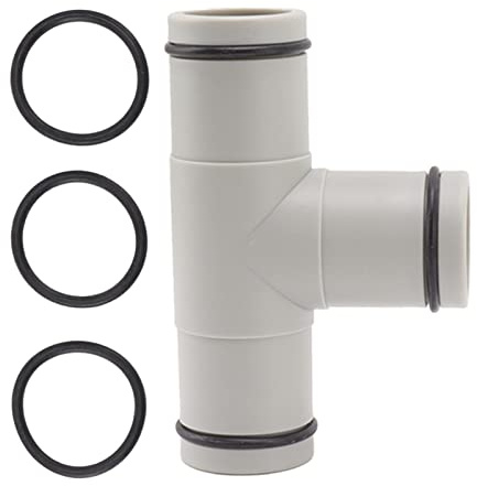 Zerodis Poolschlauchanschluss, T -Formschlauchkroselsal Ventil 2 in 1 Schlauchanschluss Kopplung Schwimmbad Schlauchadapter Splitterer Schwimmbadschlauch für Oberirdische Schwimmbad