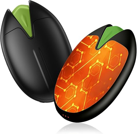 Aischens Calentador de Manos Magnético Recargable 6000mAh, 3 Niveles de Calor, Calefacción Rápida, Calentador de Manos Eléctrico Portátil Ultraligero y Ultrafino, Regalo de Invierno (Negro)