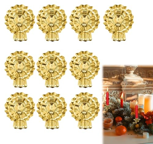 Portacandele Vintage,Candelabro Natalizio Portacandele di Natale,Natalizio Clip Portacandele,Portacandele per l'Albero di Natale,Candele Portacandele per Albero di Natale Avvento