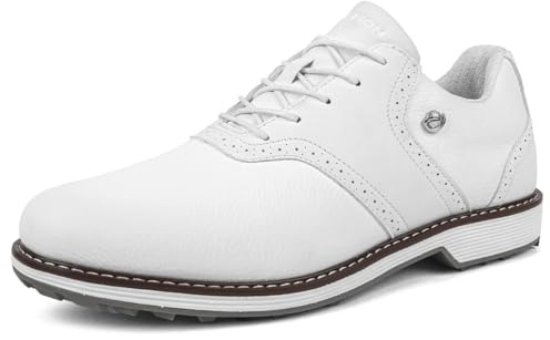 SDEQA Herr Breda Golfskor Spiklösa Golfare Träningssneakers Vattentäta Golfsneakers Stora Storlekar,E,41 EU