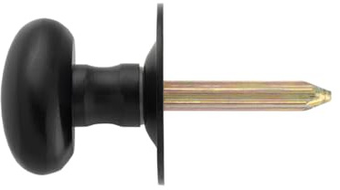 Oval Thumbturn Bathroom Door Lock Contemporary Privacy Hardware with Smooth Operation for Internal WC Doors (Matt Black)