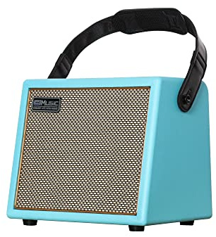 Amplificador de guitarra acústica, amplificador de guitarra acústica portátil de 30 W con efecto de coro de reverberación, 3 entradas, color negro