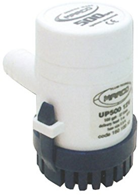 Marco -Bomba Sentina Marco Up 500 32 Lt/min Modelo: 160 100 12 Diámetro de la cabeza: 4 boquillas mm: 19 mm - 3/4 pulgadas Alcance Lt/min: 32 lt/min - 500 gph Consumo Amp. Dimensiones: 94,5 x 59 V: 12