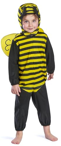 DEGUISE TOI - Déguisement abeille enfant - Combinaison - Cagoule - Ailes - XS 3-4 ans (92-104 cm) - Jaune - Déguisements enfants - - - Carnaval