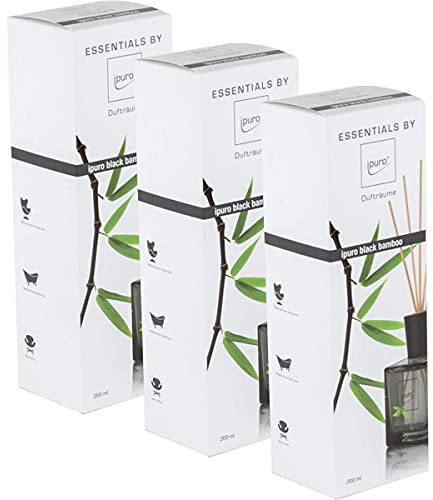 Essentials by Ipuro Black Bamboo 200ml Durfträume (3er Pack)