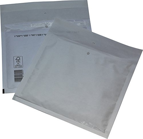 25 St. CD Mailer Luftpolsterversandtaschen 200x175 mm weiß Jewel Case Briefumschläge