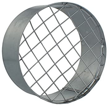 MKK - 18571 - Ausblasstutzen Vogelschutzgitter verzinkt Abluft Zuluft Wickelfalzrohr Auslass Ø 300 mm