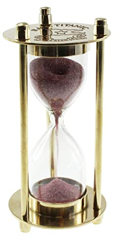 Sg Titanic Brass Sanduhr, dekorativer Timer