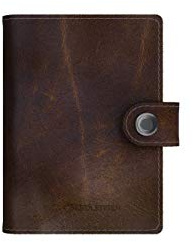 Ledlenser Lite Wallet Portemonnaie, Vintage Brown, integrierter RFID-Schutz,aufladbares LED-Licht, 150 Lumen, Kartenhalter (Ausweise, Bankkarten, …), USB-C, Geldbörse, Kartenetui, Leder