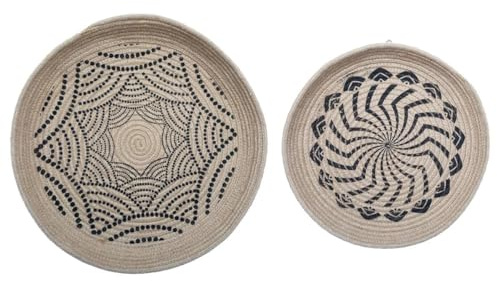 Atmosphera Wanddeko aus Jute, 2 Stück